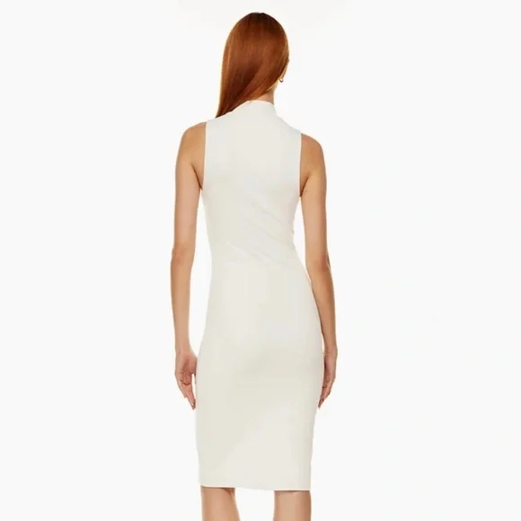 Aritzia Ivory Sleeveless Midi Dress - Picture 2 of 8